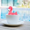 Genuine Fred Flamingo - Infusor de té flotador para piscina,