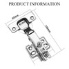JVHLOV 6 Kitchen Cupboard Hinges, Soft Close Cabinet Hinges, 110
