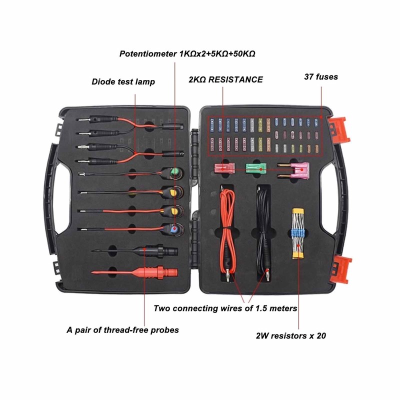 Automotive Circuit Test Leads Kit Multifunction Multimeter Electrical Testers Auto