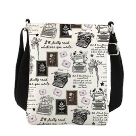 Book Inspired Gift Crossbody Bag Bookish Gifts for Reader Books Lover Gift Book Quote Gift Fantasy Novel Crossboyd Sling Bag
