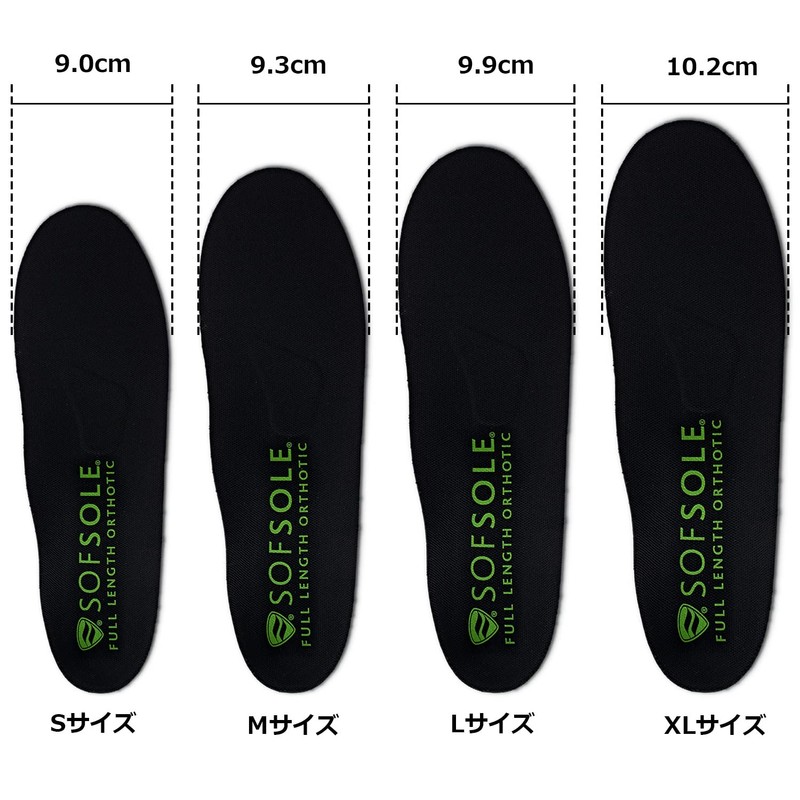 SOFSOLE 22080 Stability, Ergonomic Rigid, Support Insole, Moisture Control Material,