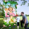 Safari Animals Toss Games Banner with Bean Bags, Jungle Animal
