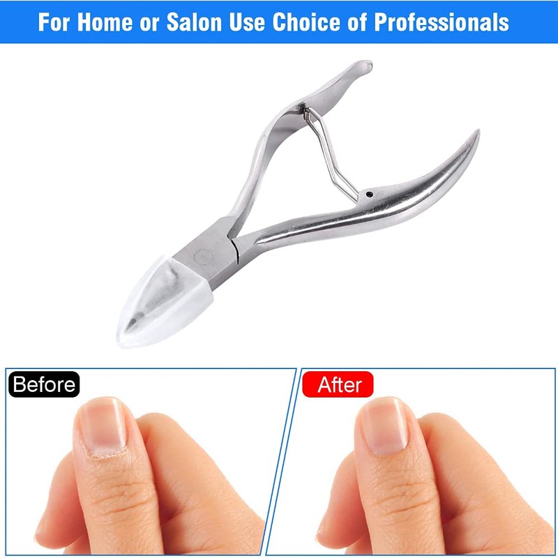 Alicate de Cutícula de Acero Inoxidable, Cortaúñas Profesional para Dedos