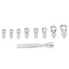 9Pcs Interchangeable Ratchet Wrench Chromium Vanadium Steel Box Wrench Set