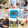 12 Pieces Small Digital Kitchen Timer Count Up and On/Off