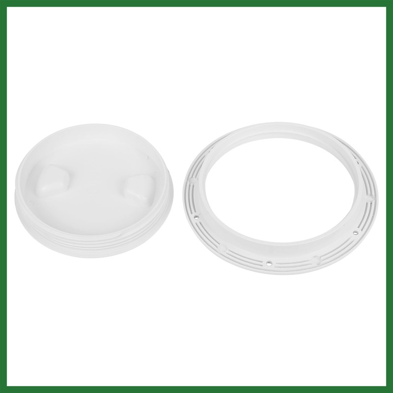 Motoforti 6" Boat White Circular Inspection Hatch Deck with Detachable