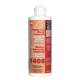 QEP 1406-P Tongue and Groove Adhesive For Laminate and Wood Floors, 1 Pint Bottle by QEP