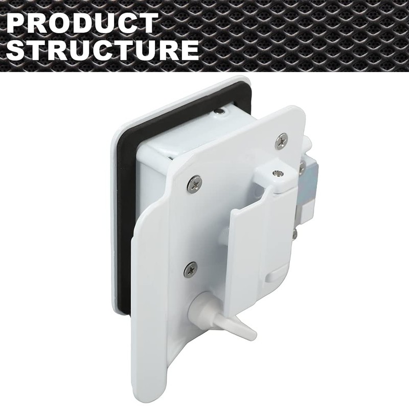 CROSSDESIGN White Paddle Entry Door Lock Latch Handle Knob Deadbolt