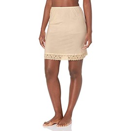 Jones New York Women's Silky Touch 19 Anti-Cling Above Knee Half Slip, Nude, X-Large