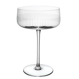 Villeroy & Boch – Afina coppa da champagne/spumante, set da 4 pezzi, dimensioni: ca. 166 mm, capacità ca. 120 ml, cristallo, lavabili in lavastoviglie, coppe da champagne