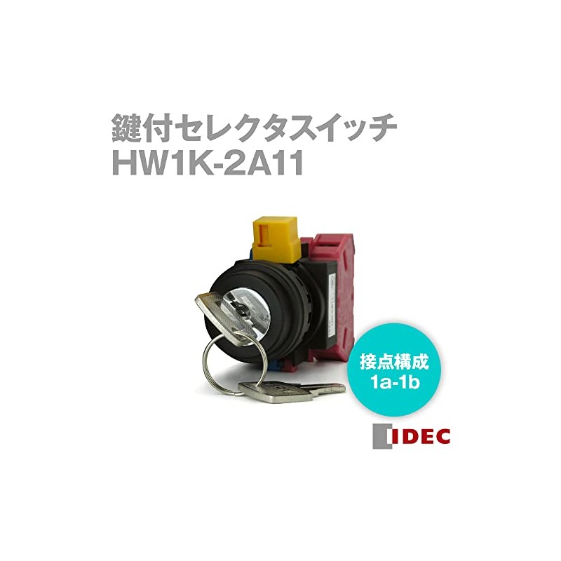 IDEC HW1K-2A11 Key Operated Selector Switch HW Series 90°-2 Notch