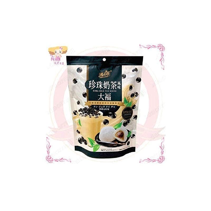 YUKI/LOVE Boba Milk Tea Mochi Bag, 8.48 Ounce