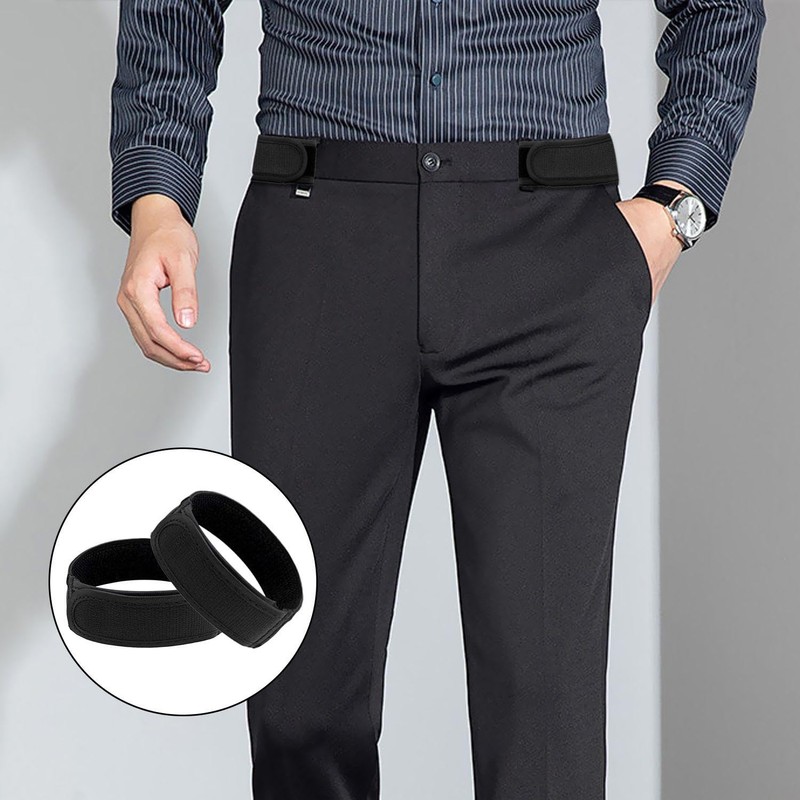 Pack of 4 Buckle-less Belts, Elastic Waistband, Adjustable Belt, Practical