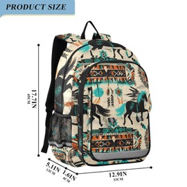 senya School Backpack Kids College Rucksack Travel Bookbag Fashion Back Pack Girls Boys Horse Indian Style