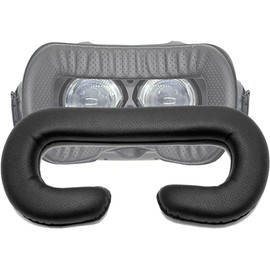 TamBee Vive Sponge Mat Breathable PU Face Foam Replacement for HTC Vive Headset PU Leather with Holes Eye Mask Black - 12mm (Vive Face Foam)