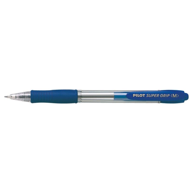 PILOT Super Grip Ballpoint Pens, Set of 6 in M