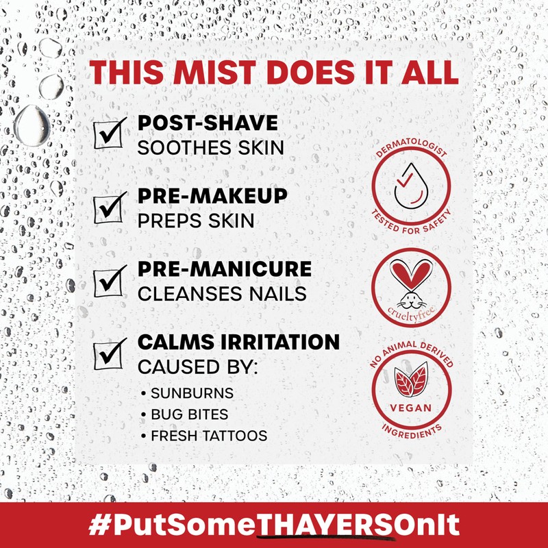 Thayers Alcohol-Free Witch Hazel Facial Mist Toner with Aloe Vera,