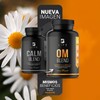Om Blend 500 mg 180 Cápsulas. Ingredientes naturales: Camomila, L-