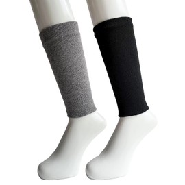 Leg Warmers Men's Warm Woolen Silk Double Braided Ankle Warmers Approx. 9.4 inches (24 cm) Length 2 Pairs Set (Color Random) R01