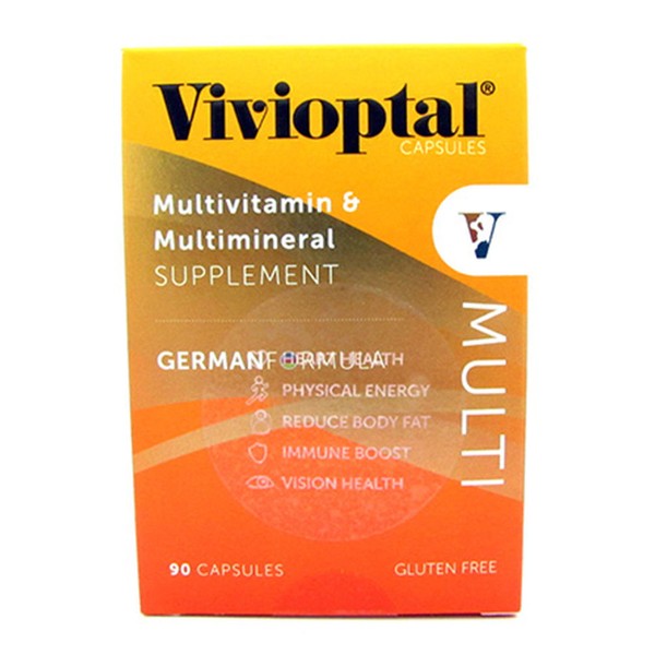 Seal Vivioptal Multivitamin & Multimineral Supplement German Formula 90 Capsules