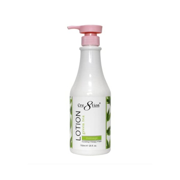 Cre8tion Spa Hand & Body Lotion Nourishing Skin Lotion Moisturizer From Dryness and Flaking 750ml / 25 fl oz (Green Tea)