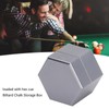 Mini Portable Billiard Chalk Case Hexagonal Pool Cue Chalk Box