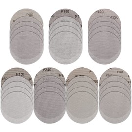 35 PCS Mesh Sanding Discs, 6 Inch Mesh Hook and Loop Sanding Pads 80 100 120 150 240 400 600 Assort Grit Dust Free Abrasive Net Sander Disc Anti-Blocking Polishing Sandpaper for Wood Furniture Floor