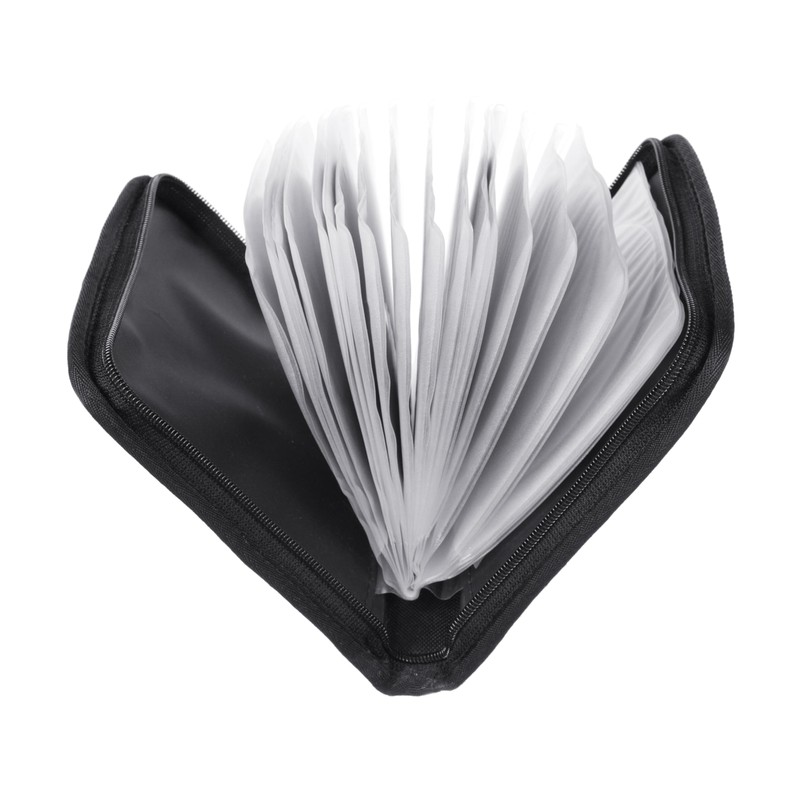 Groov-e Portable CD Wallet - CD Holder Case with Protective