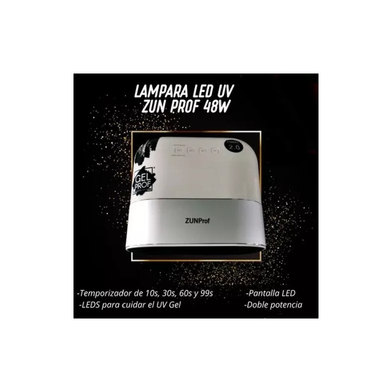 Gel Prof Lámpara Led Uv 48w Zunprof Gel De Uñas