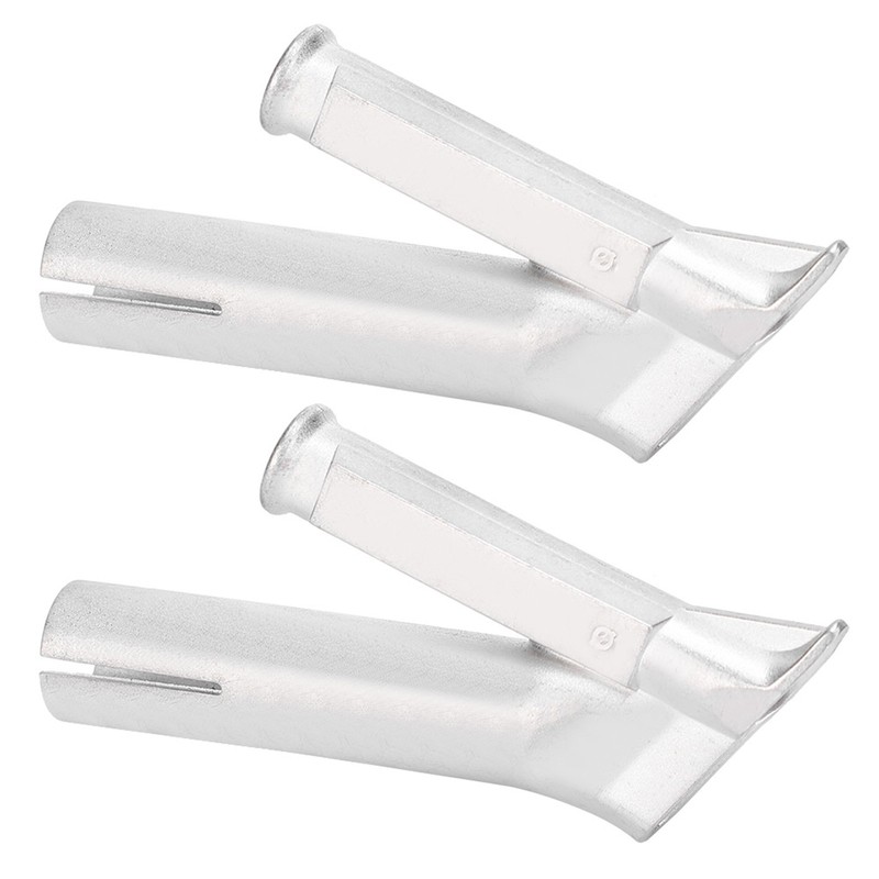 2Pcs Welding Gun Nozzle Cicular Stainless Steel Hot Air Plastic