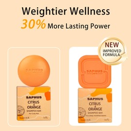 SAPHUS 2pcs Shampoo Bars for Strengthening, Cleansing & Moisturizing Dry & Curly Hair