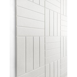 DECORITA Acoustic Panels 12-Pack Soundproof Wall Panels 12"X12"X0.4" Sound Panels High Density Sound Dampening Panels - Warm White