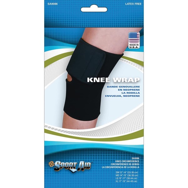 Scott Specialties (v) Knee Wrap Black Neoprene Large 15 -17 Sportaid
