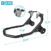 YSKMO Motorcycle Front Wheel Lift Stand, Black,500lbs Capacity,1.5“ Tube