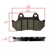 Caltric Front And Rear Brake Pads for Honda VF700C VF