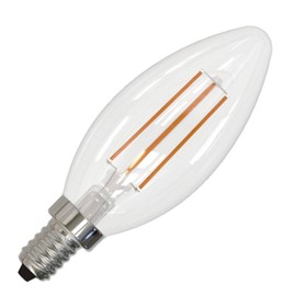 Bulbrite 776205 - LED5B11/40K/FIL/D/B/2 Decorative Chandelier Antique Filament LED Light Bulb