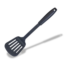Fackelmann INITIAL Slotted Turner, Plastic, Fish Slice, Non-Stick Kitchen Cooking Spatula, Anti-Scratch, Burger Flipper, Heat-Resistant, Cooking Draining & Frying BBQ Utensil, 31.5cm