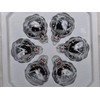 Jingle Bells Lauscha Christmas Tree Bauble Antique Silver with White