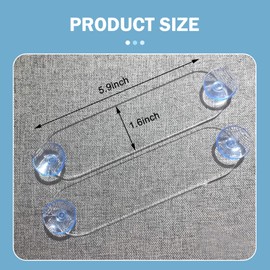 Opuweiy EZ Pass Holder, Easy-to-pass Transparent Bracket, Car Windshield EZ Pass Mounting Strips, Suction Cup Holder, 2PCS