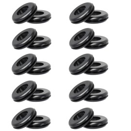 Stitokg 20 Pack Rubber Grommet for Pressure Washer Nozzle Tips Holders – 1/16" Inner Groove, 7/8" OD x 7/16" ID – Black Rubber Grommets Fits Most Brands, Durable Seal for Washer Parts & Accessories