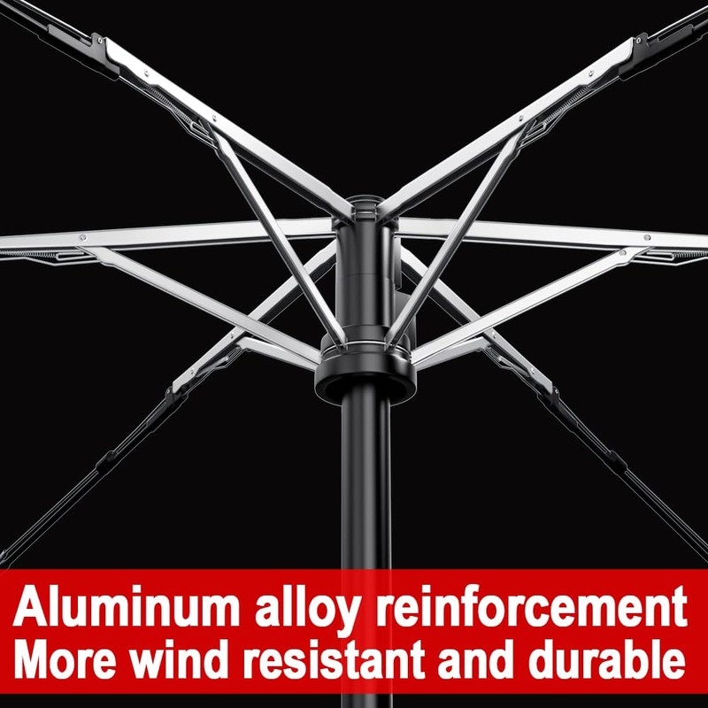 Moorrlii Automatic Mini Travel Windproof Folding Umbrella - UV Protection,