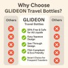 Glideon TSA Approved Travel Bottles - 16-Pack Leak-Proof Refillable Silicone