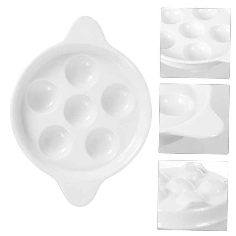 LIFKOME Snail Baking Dish Ceramic Plate Easy to Clean Snail