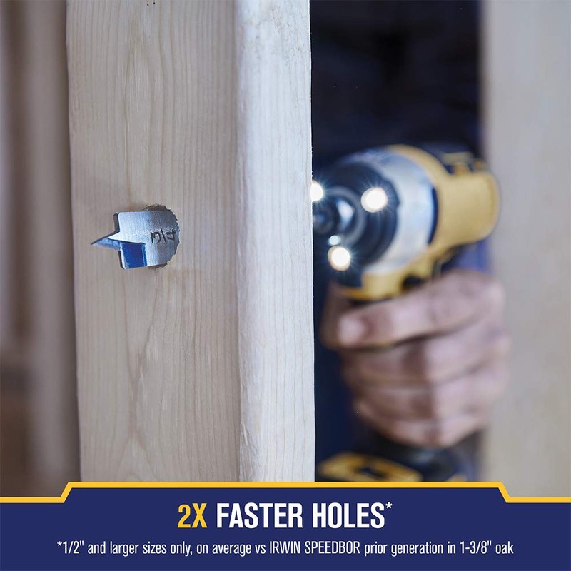 IRWIN SPEEDBOR Spade Wood Drill Bit Set, 5 Piece (88885)