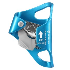 NewDoar Rock Climbing Chest Ascender Abdominal for Vertical Rope Climbing CE Certified Rope Clamp for 8~13MM Rope(Blue)