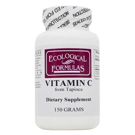 Ecological Formulas Vitamin C Crystals (from Tapioca) 150 Grams - 2 Pack - Ecological Formulas/Cardiovascular Research