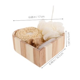 Baluue Exfoliating Bath Loofah Sponge Kit Heart-shaped Shower Scrubbing Brush and Foaming Towel Set for Men and Women Bath Accessories for Smooth Skin and Relaxation