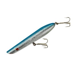Cotton Cordell Pencil Popper Topwater Fishing Lure, Freshwater Fishing Gear and Accessories, 7", 2 oz, Chrome/Blue