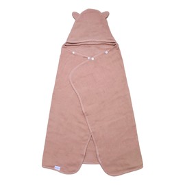 Cubble Organic Cotton Hooded Bath Towel (Blush)