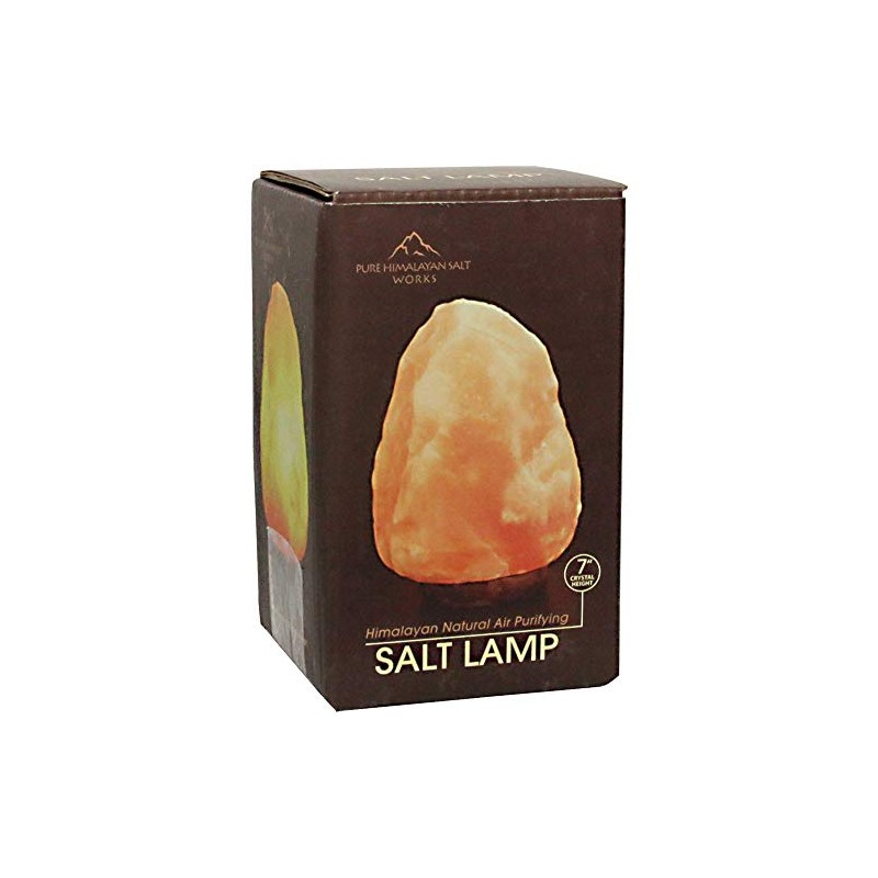 Pure Himalayan Salt Works 100% Natural Himalayan Salt Lamp, Pink